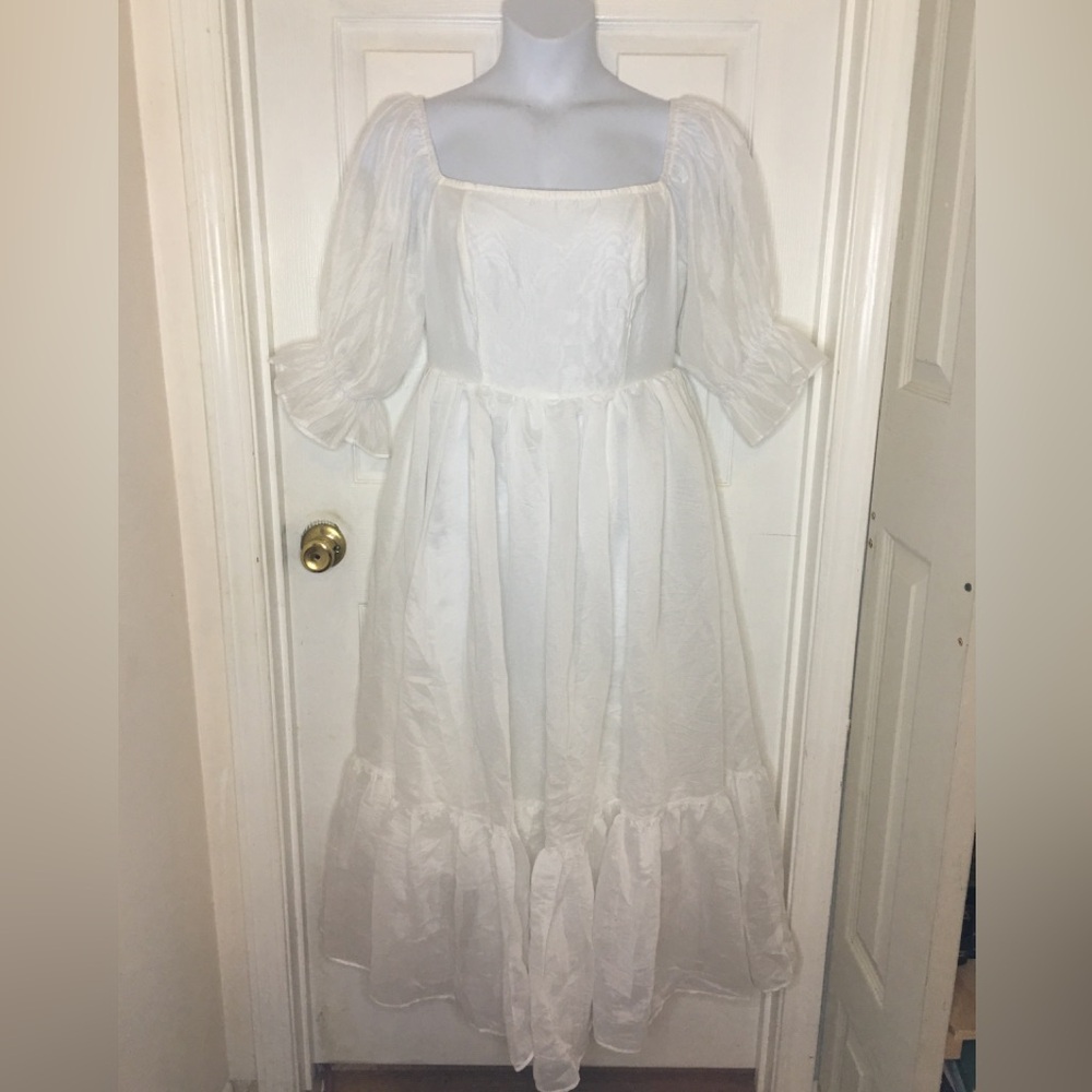 White SHEIN CURVE Dress